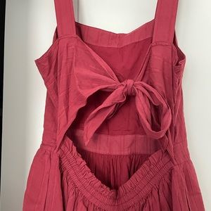 Madewell Apron Tie Back dress